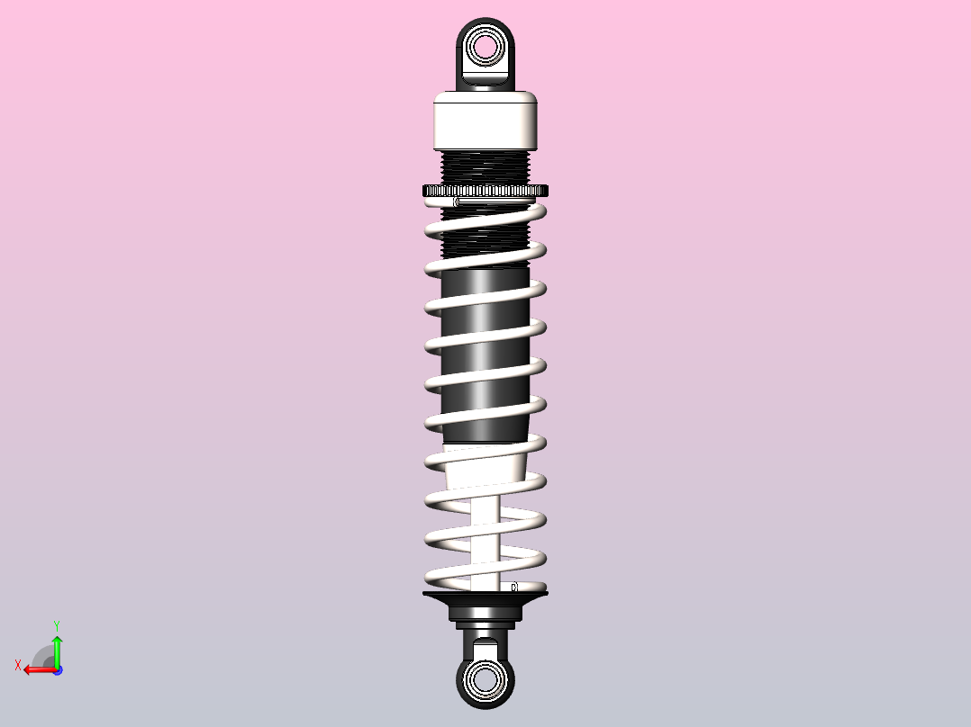 遥控汽车减震器后视图