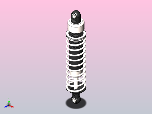 遥控汽车减震器正等轴测缩略图