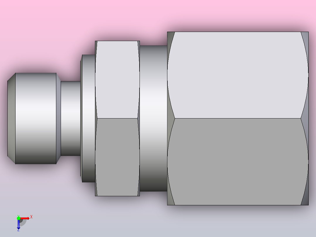 公螺柱连接器GE10LM10X1CF俯视图