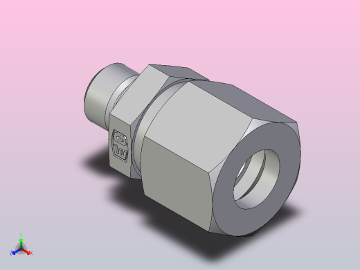 公螺柱连接器GE10LM10X1CF正等轴测缩略图