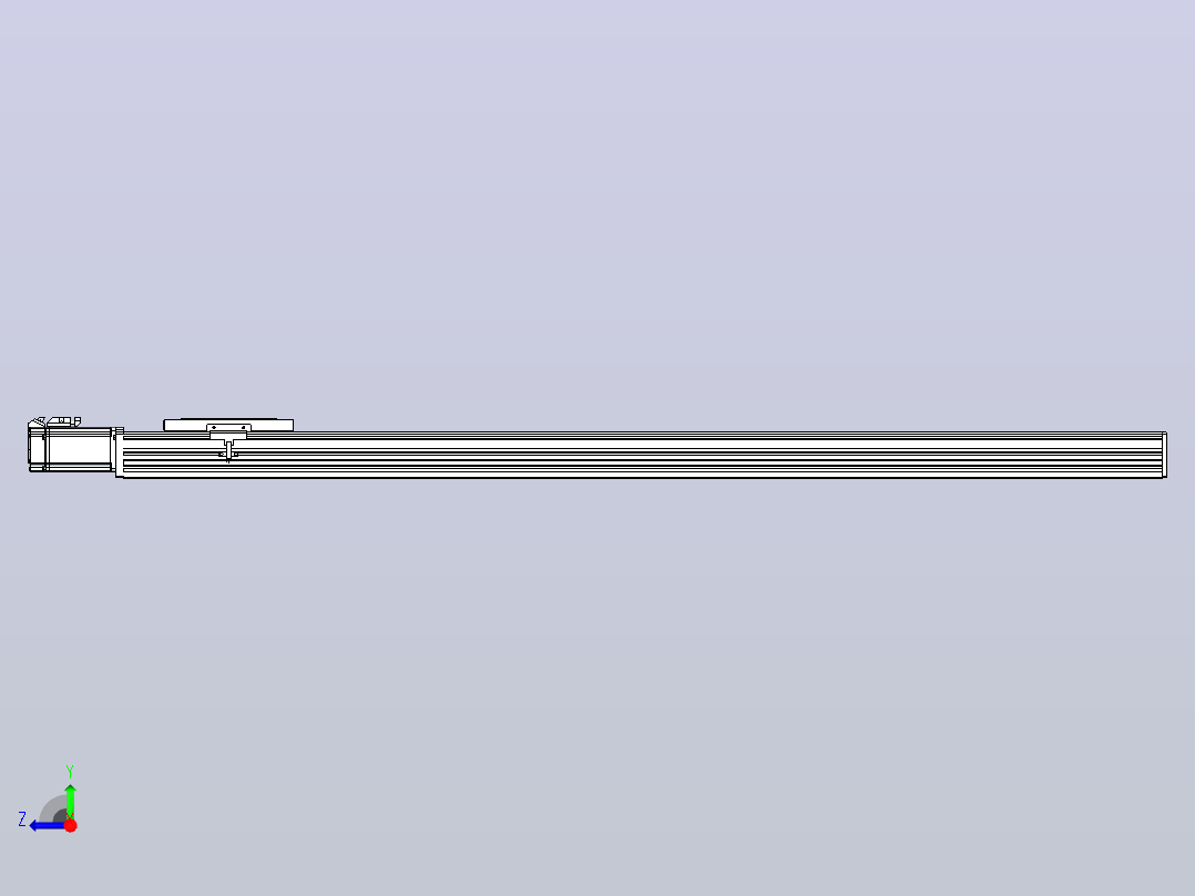 滚珠丝杠直线轴带导轨全封闭TPA-HCR-120D-1610C-L1150-M-C-P40-N3右视图