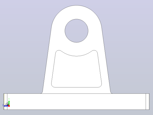 标准型SC系列气缸安装附件单耳固定座CA[FY-SC80CA]右视缩略图