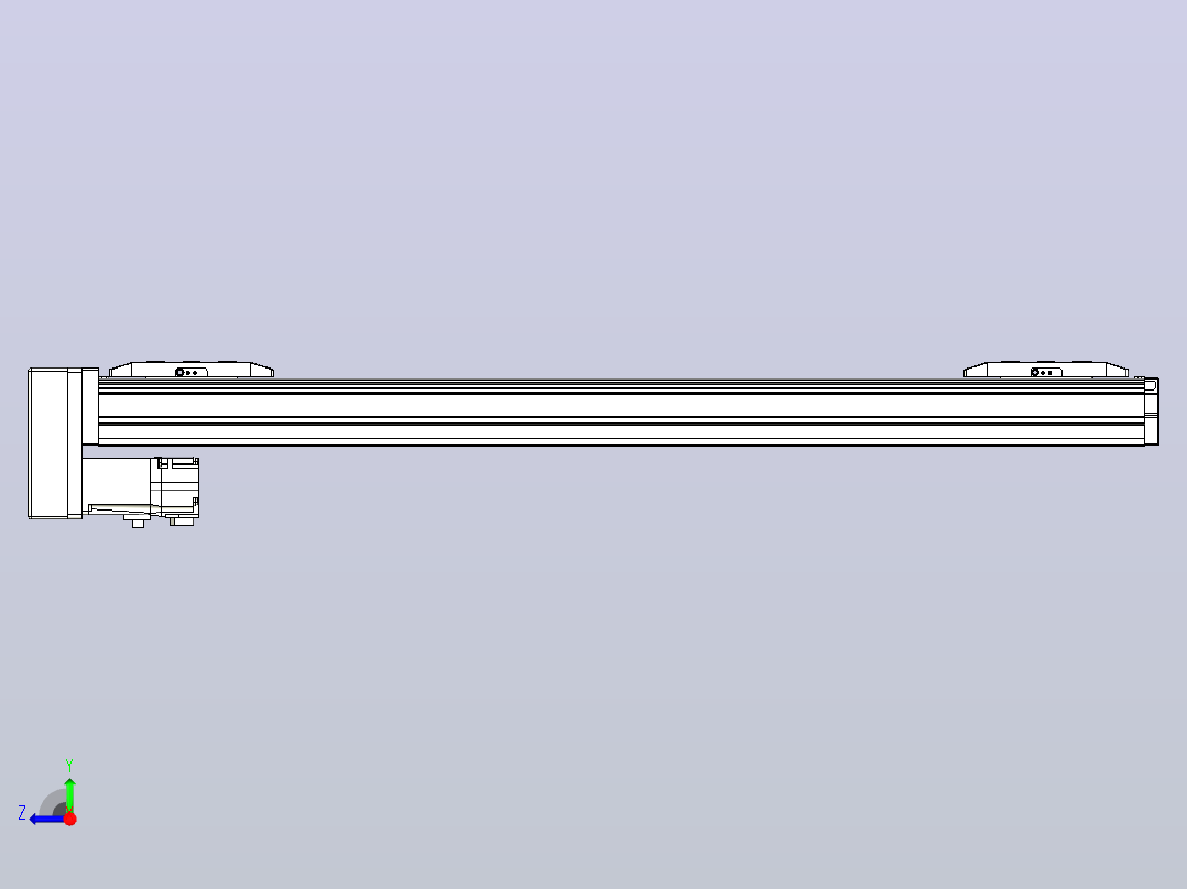 滚珠丝杠线性轴TPA-GCRS-50-1205C-L225-MP-M10-N3右视图