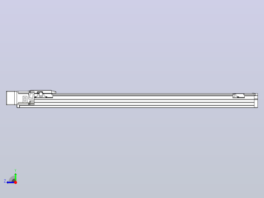 滚珠丝杠直线轴内置导轨TPA-GCR-80-1610C-L850-ML-M40-N3右视缩略图