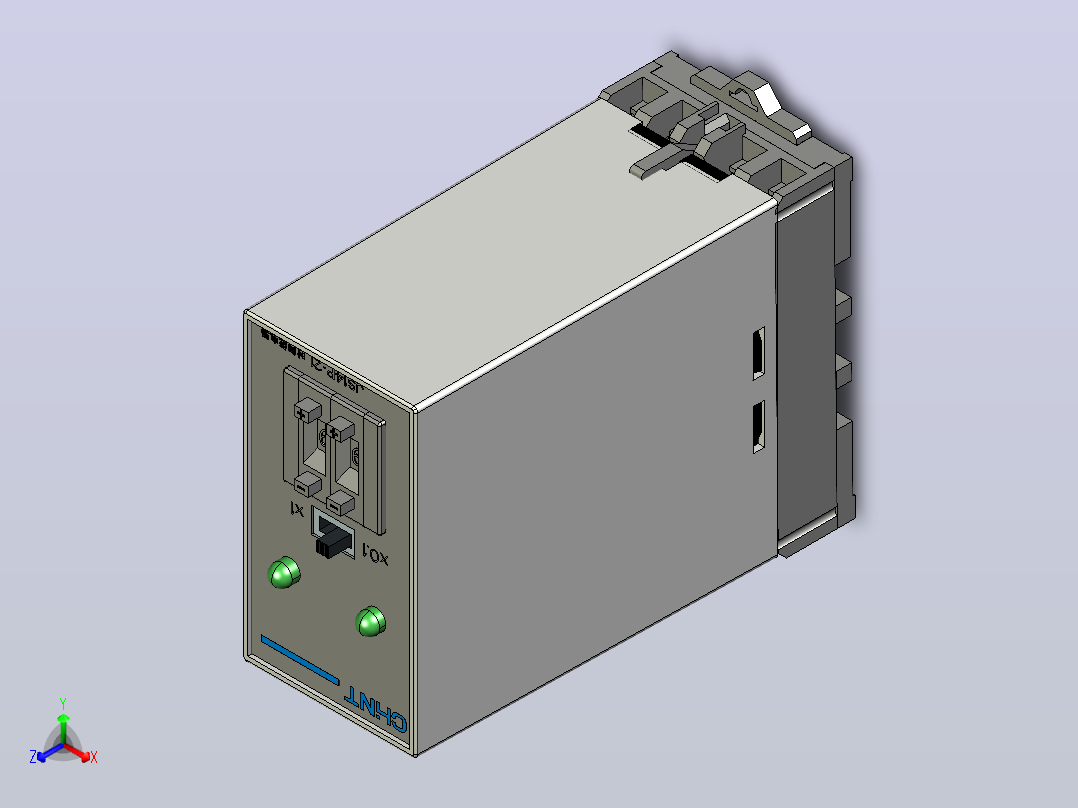 JS14P-21～27时间继电器三维模型202203主视图