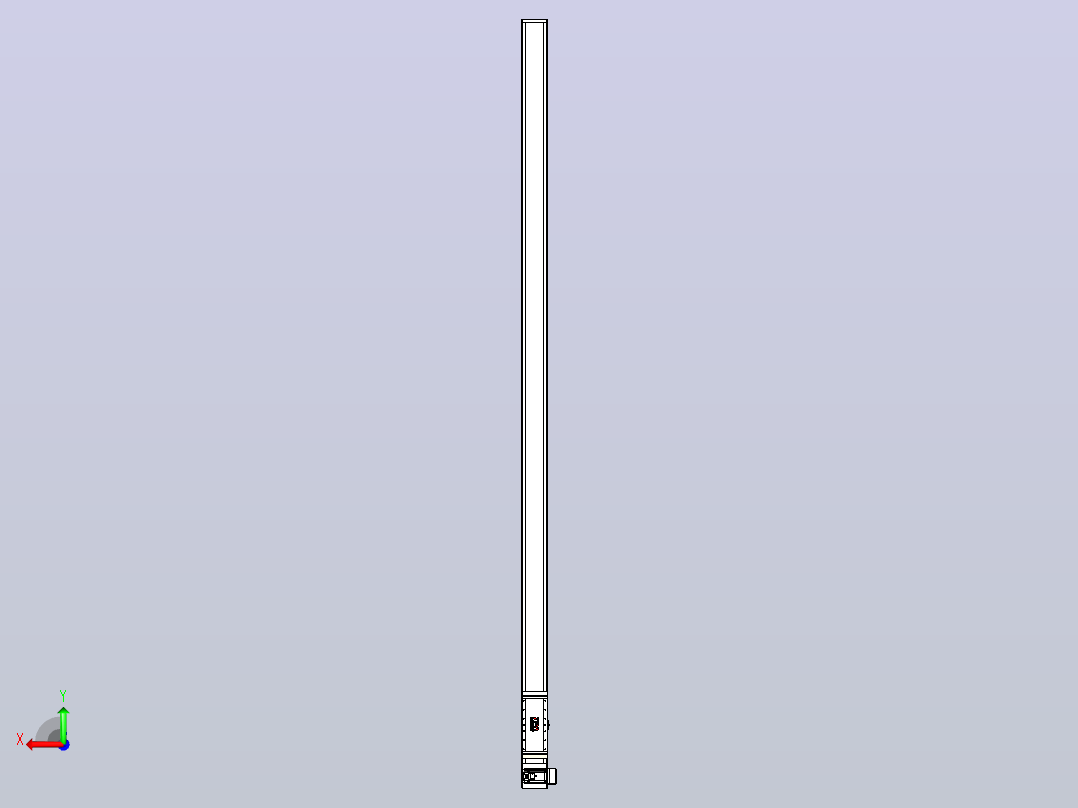 伺服电机集成皮带传动直线执行器TPA-OCB-140-256-L3550-RU-P75-N3后视图