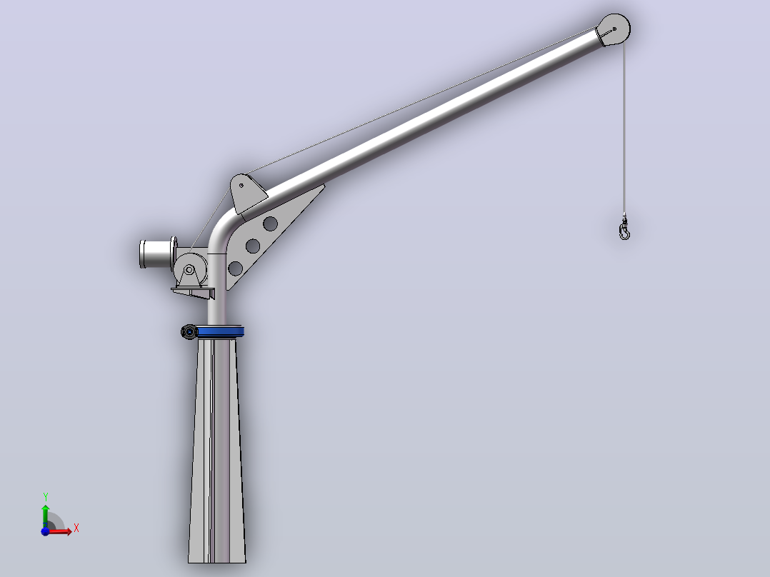 DG0.5t-3.5m电动起重机前视图