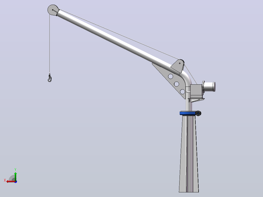 DG0.5t-3.5m电动起重机后视图