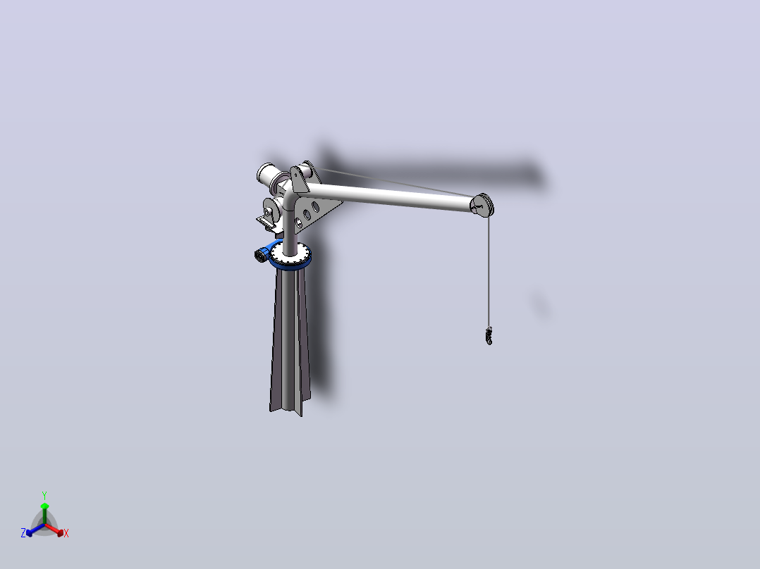 DG0.5t-3.5m电动起重机正等轴测图