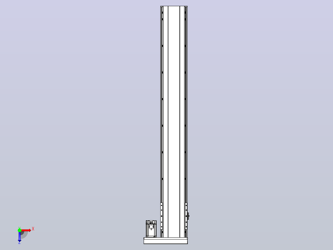 日规模组半封闭丝杆TPA-HNR-202D-2510C-L1400-ML-C-P75-N3俯视图