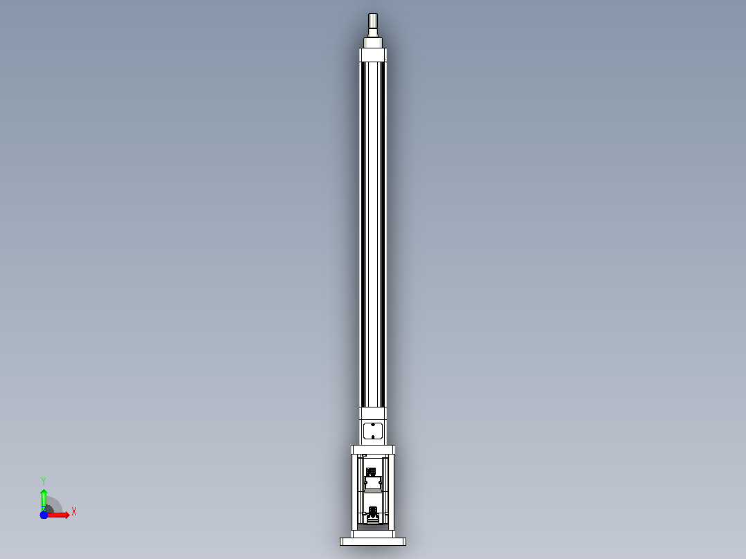 轻载电动缸TPA-ESR40-1210C-L550-M-FB-W-P40-C3前视图