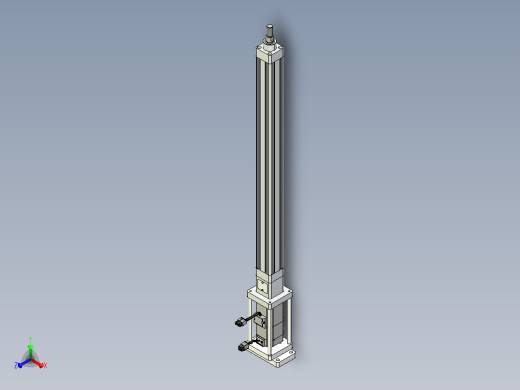 轻载电动缸TPA-ESR40-1210C-L550-M-FB-W-P40-C3正等轴测缩略图