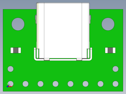 USB 2.0 Type-C连接器分线板前视缩略图