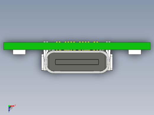 USB 2.0 Type-C连接器分线板俯视缩略图