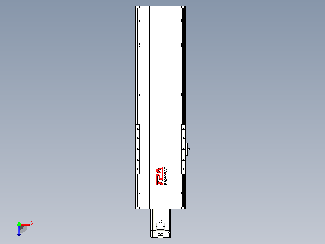 日规模组半封闭丝杆TPA-HNR-202D-2510C-L400-M-C-P75-N3俯视图