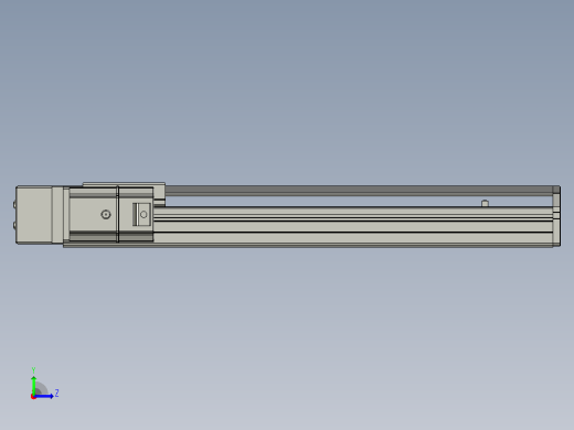 SYS12-BL-350-200W滚珠花健、支撑座、滚珠丝杠、交叉导轨、直线模组.STEP左视缩略图