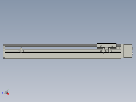 SYS12-BL-350-200W滚珠花健、支撑座、滚珠丝杠、交叉导轨、直线模组.STEP右视缩略图