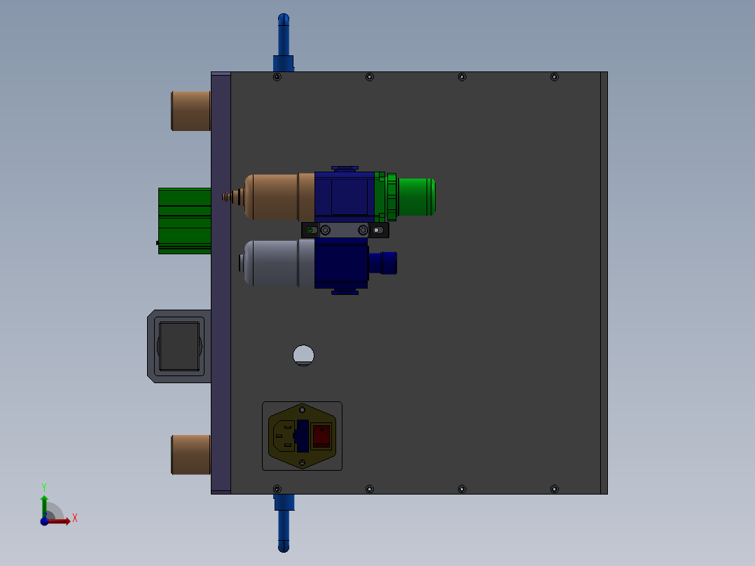 产品拆壳治具sw19前视图