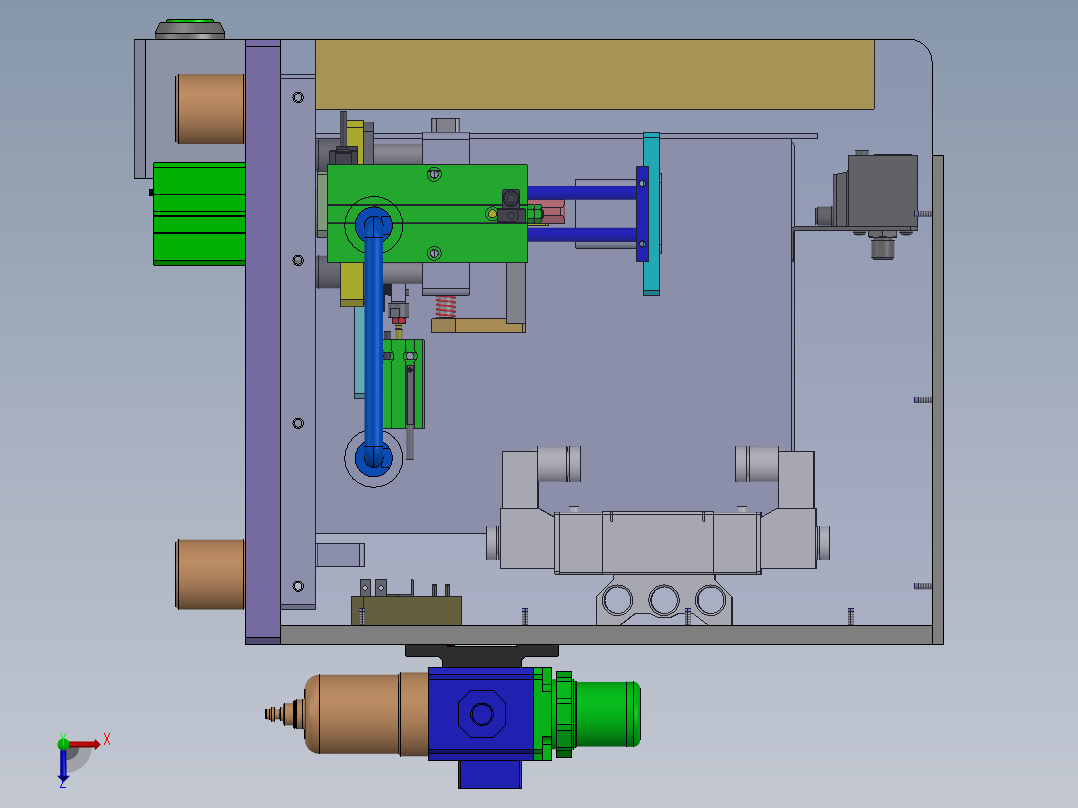 产品拆壳治具sw19俯视图