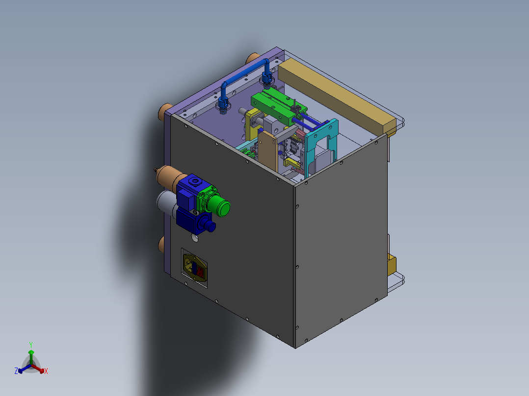 产品拆壳治具sw19正等轴测图