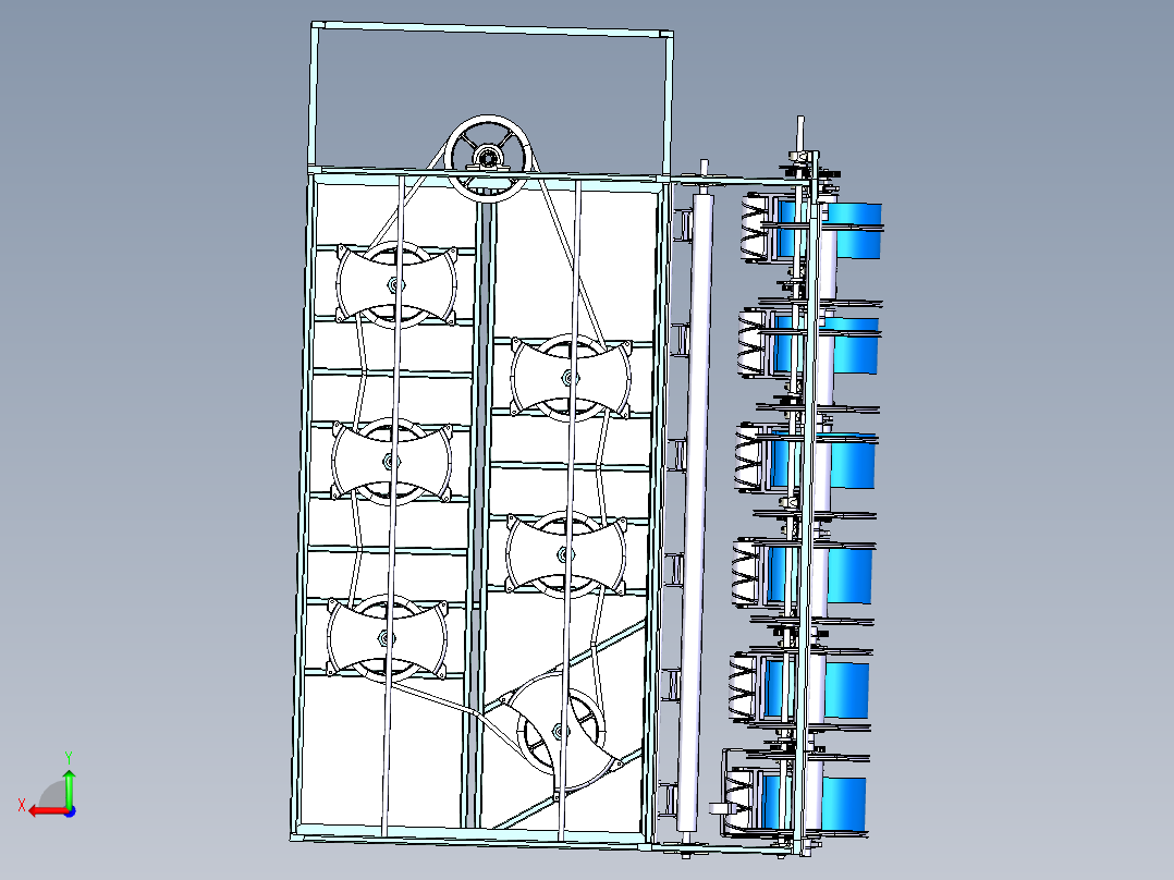 橡胶机械设备后视图