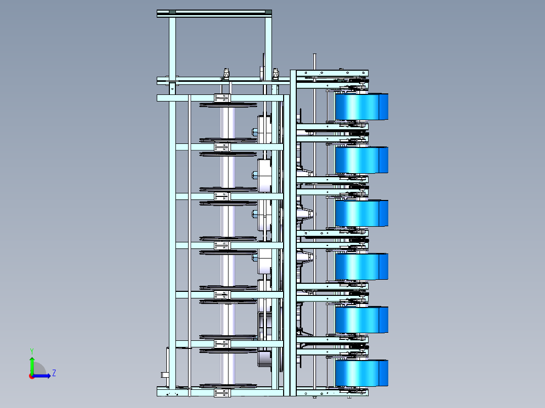 橡胶机械设备左视图