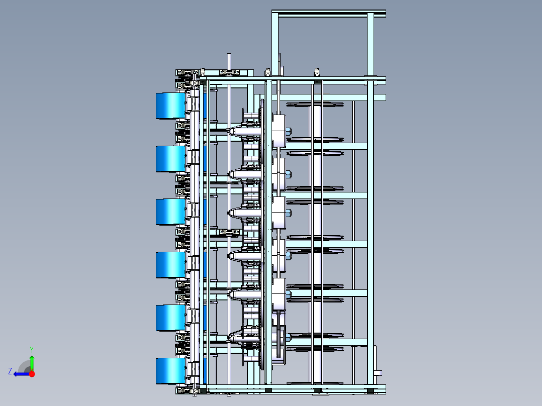 橡胶机械设备右视图