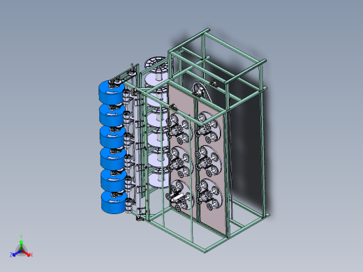 橡胶机械设备正等轴测缩略图