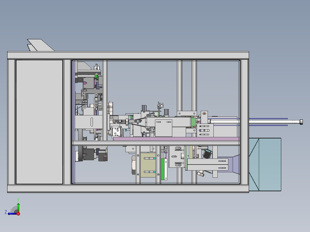 茶叶内外袋真空包装机sw16可编辑右视图