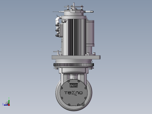 AGV小车舵轮 3D图 机械设计素材step格式文件3D模型右视缩略图
