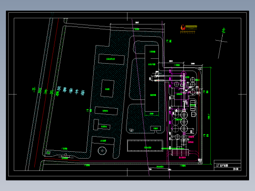 120万吨粉煤灰、水泥分磨站平面图