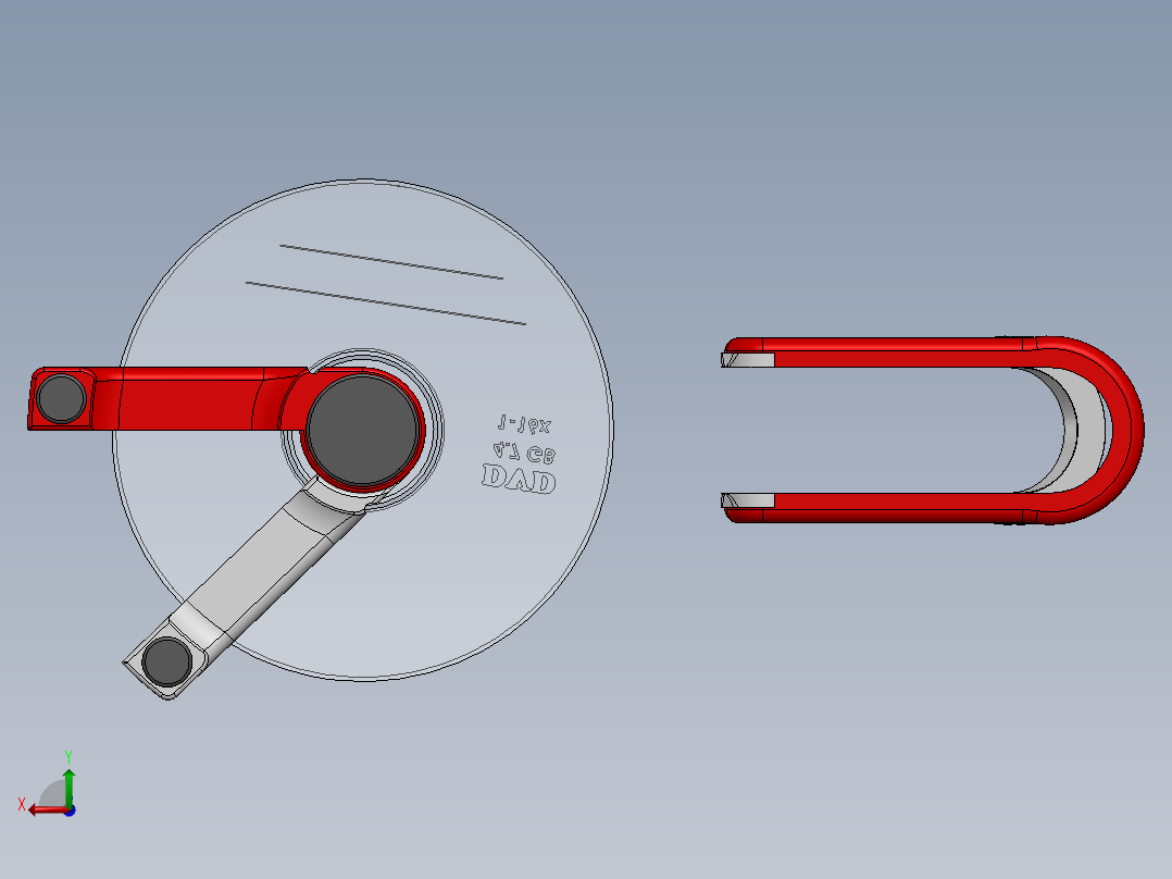 solidworks 口袋磁盘播放器造型设计后视图