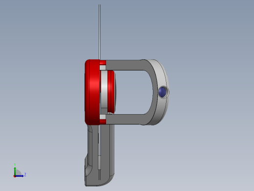 solidworks 口袋磁盘播放器造型设计左视缩略图