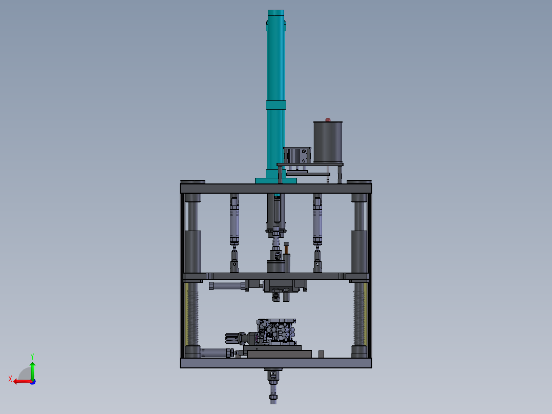潜水排污泵后视图