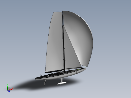 86---小帆船模型3D图纸 模型图纸