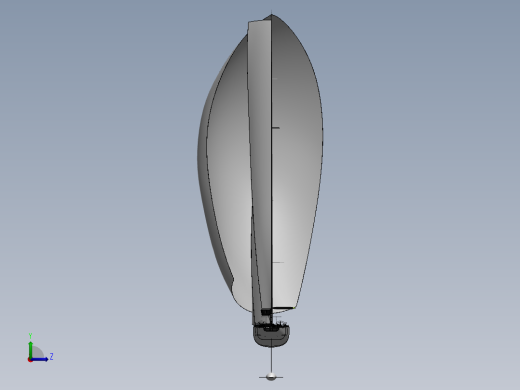 86---小帆船模型3D图纸 模型图纸左视缩略图