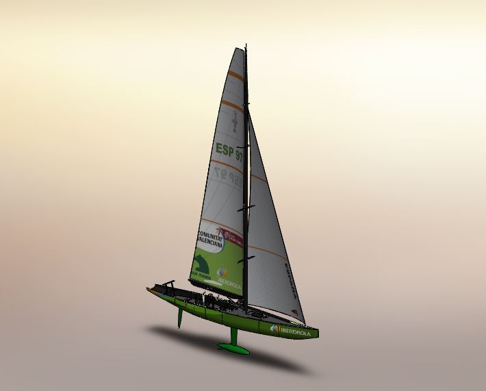 86---小帆船模型3D图纸 模型图纸