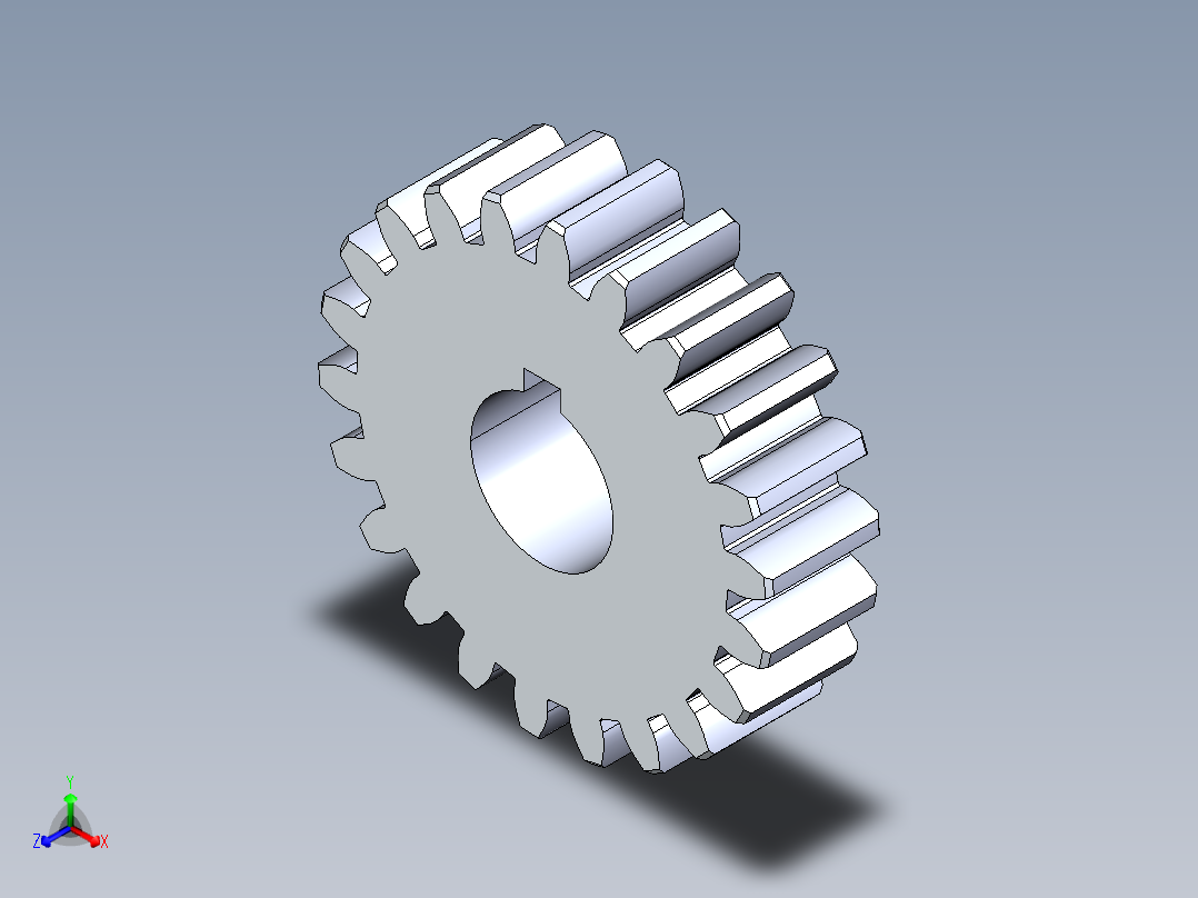 正齿轮压力角20 -48dp-20pa-22t spur gear