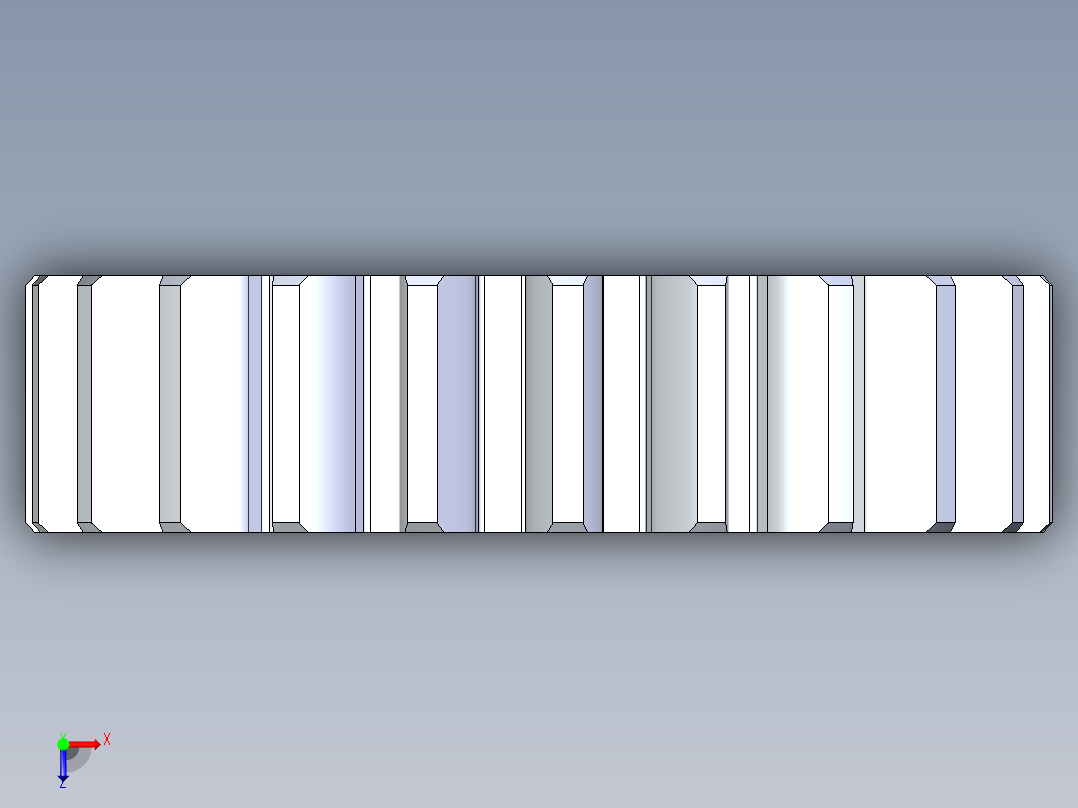 正齿轮压力角20 -48dp-20pa-22t spur gear俯视图