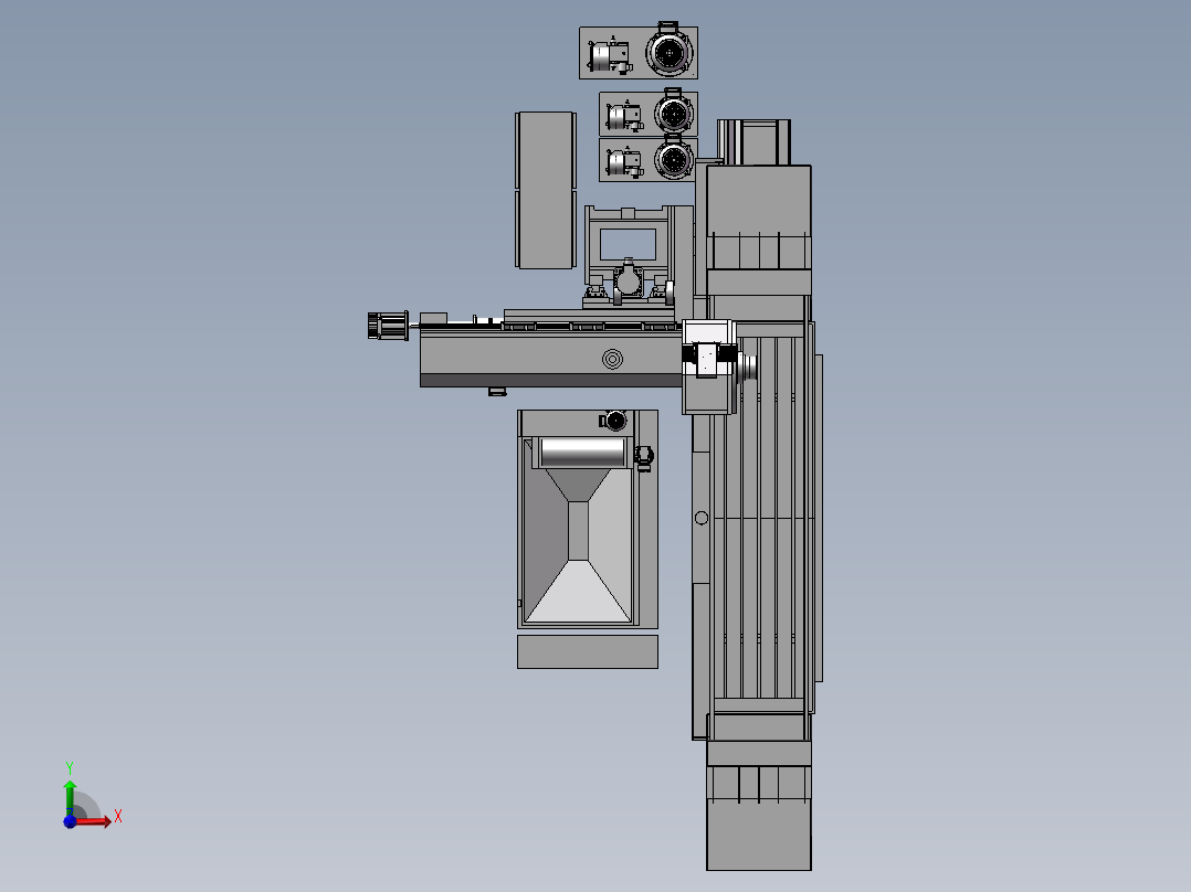 平面自动磨床前视图