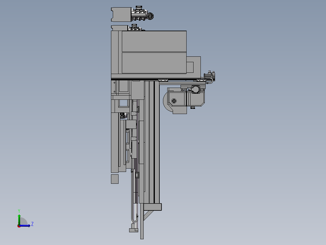 平面自动磨床左视图