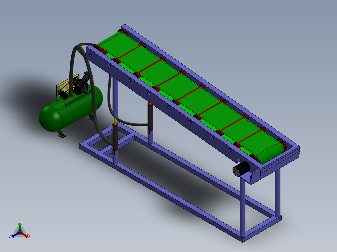气动调节皮带输送机