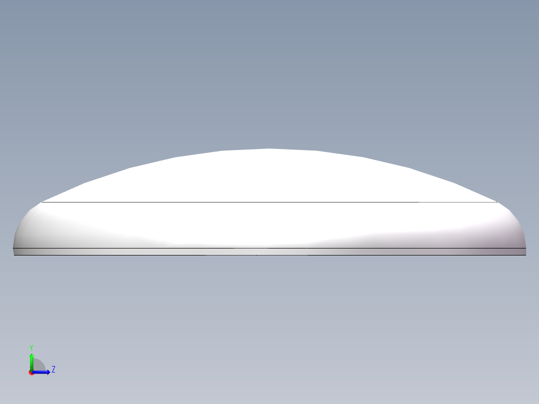 THB碟形封头DN2800左视图