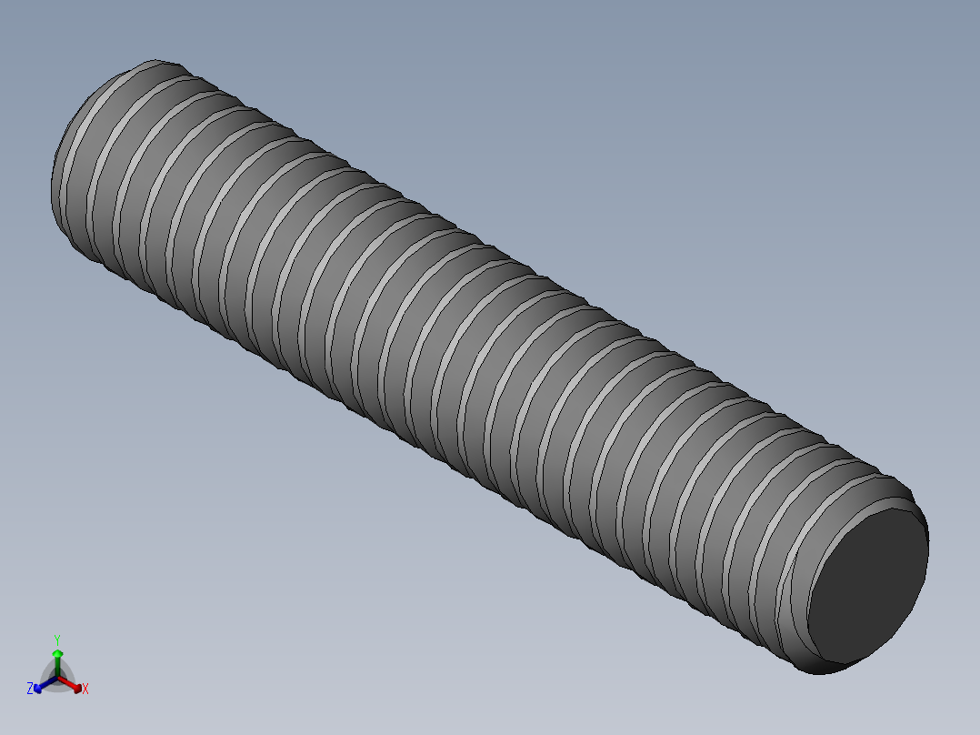 DIN 913-ISO 4026 固定螺钉-M4 L=20.SLDPRT正等轴测图