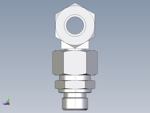 卡套式工业通用硬管接头EO_Assembled_adjustable_standpipe_branch_tee_EVT15LM71右视缩略图
