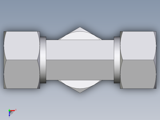 卡套式工业通用硬管接头EO_Assembled_adjustable_standpipe_branch_tee_EVT15LM71俯视缩略图