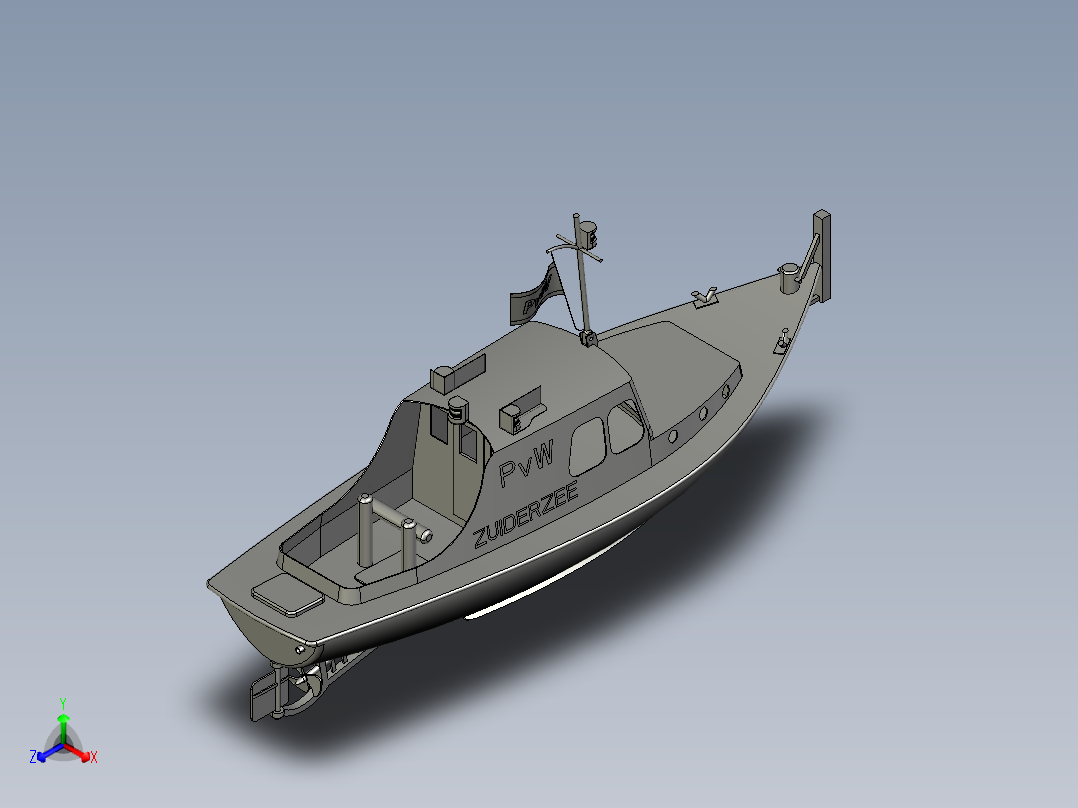 Zuiderzee拖船主视图