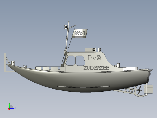 Zuiderzee拖船左视缩略图