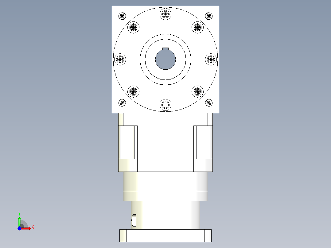 换向器PW210双孔 PLX180-L2 35-114.3-200-M12.stp前视图