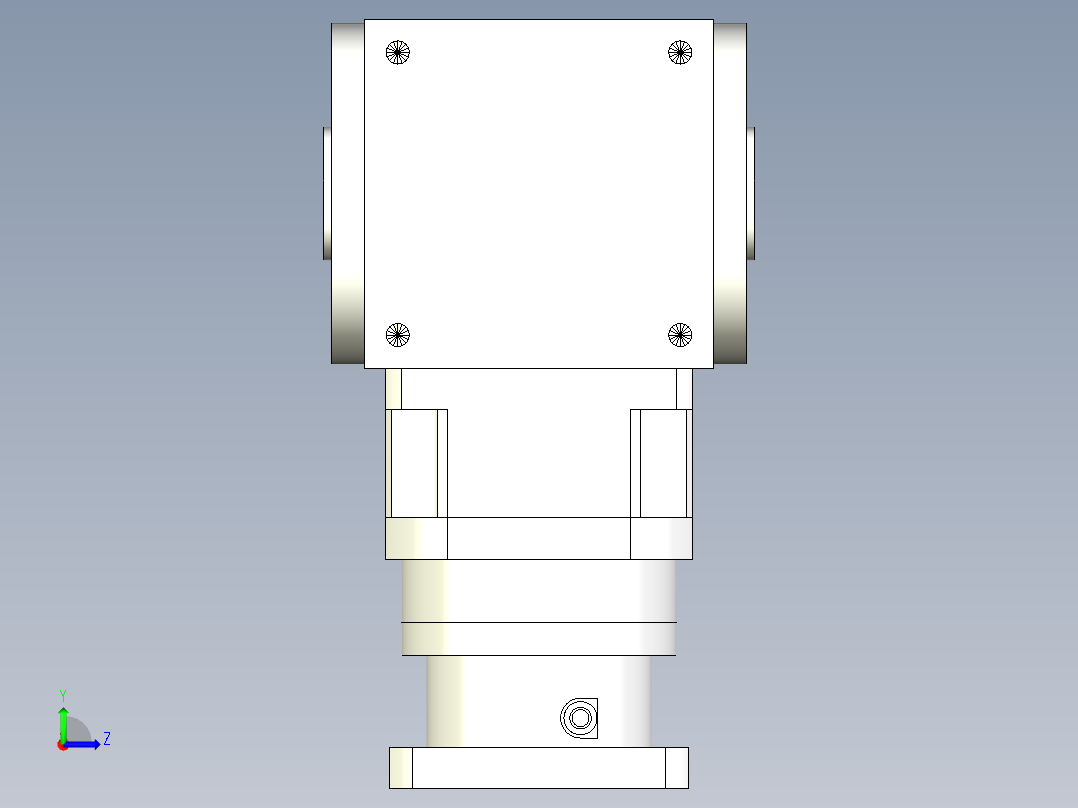 换向器PW210双孔 PLX180-L2 35-114.3-200-M12.stp左视图